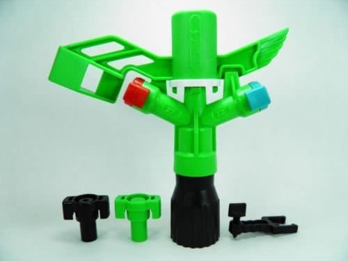 Atom 14 Impact Sprinkler 3/4" Set for Lawn Irrigation - Pack of 2 with All Necessary Parts