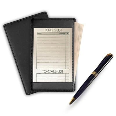Standard Note Jotter (10 Prepack) Leather: Genuine, Color: Violet