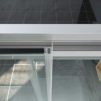 ELEGANT 1600mm Sliding Shower Screen Panel 8mm Premium Safety Easy Clean Glass for Bath Shower Enclosure Cubicle Door