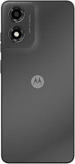 Motorola Moto E14 Dual SIM 4G Smartphone, 64GB Storage, 2GB RAM, 6.56" 90Hz IPS LCD Display, 13MP Camera, Android 14 (Go Edition), 5000mAh Battery, Water-Repellent Design (Graphite Grey)