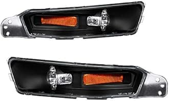 Fits 05-09 Ford Mustang Black Bumper Lights Signal Lamps Left+Right Pair