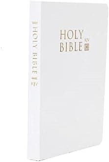Holy Bible King James Version Old & New Testiment with White Leatherette Cover