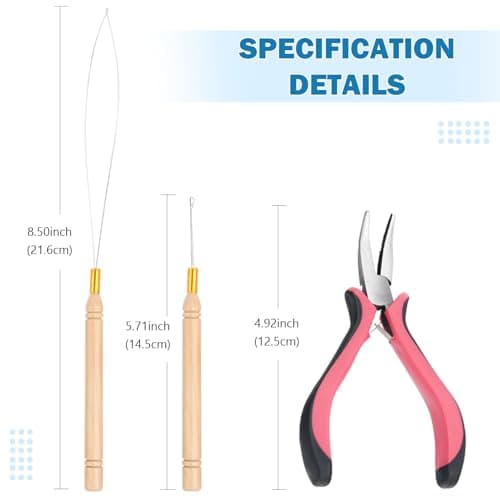 Hair Tinsel Kit,10 Colors 2000 Strands Glitter Tinsel Hair Extensions,Microlink Plier Tool 38inch Fairy Hair Tinsel Kit for Girls Women Christmas New Year Halloween Daily Party