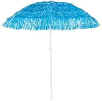 Hawaiian Parasol 180 cm Beach Parasol Patio Garden Umbrella Sun Shade Tilting (Blue Hawaiian Parasol)
