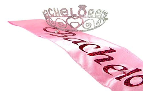 Bachelorette Party Sparkly Tiara and Sash Set