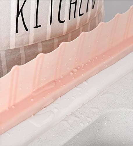 Silicon Home Kitchen Sink Water Splash Guard Anti Splash Shield For Washing Dishes Best Gift For Mother Wife Girlfriend or Everyone Who Love Kitchen HRJJ08 (Nude Pink)