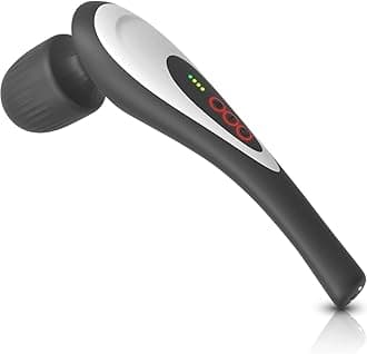 Rechargeable Personal Hand Held Deep Tissue Vibrating Massager for Muscles, Back, Foot, Neck -Cordless Electric Percussion Body Wand Massage Gift for Women her