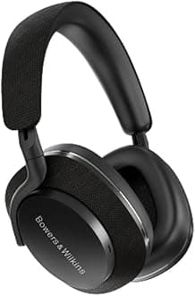 Px7 S2 Noise Cancelling Wireless Over-Ear Headphones, Bluetooth 5.0, Quick Charge, 30 Hours Playback, Built-In Microphone - Black