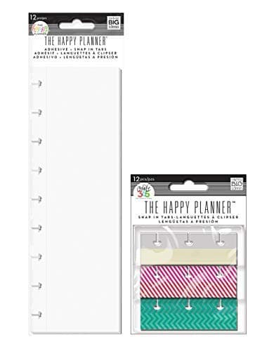 me & My Big Ideas Create 365 Sticker Storage Book Refill Tabs (RSTL-02) and Snap in Tabs, Healthy Hero (RST-02) Set of 2