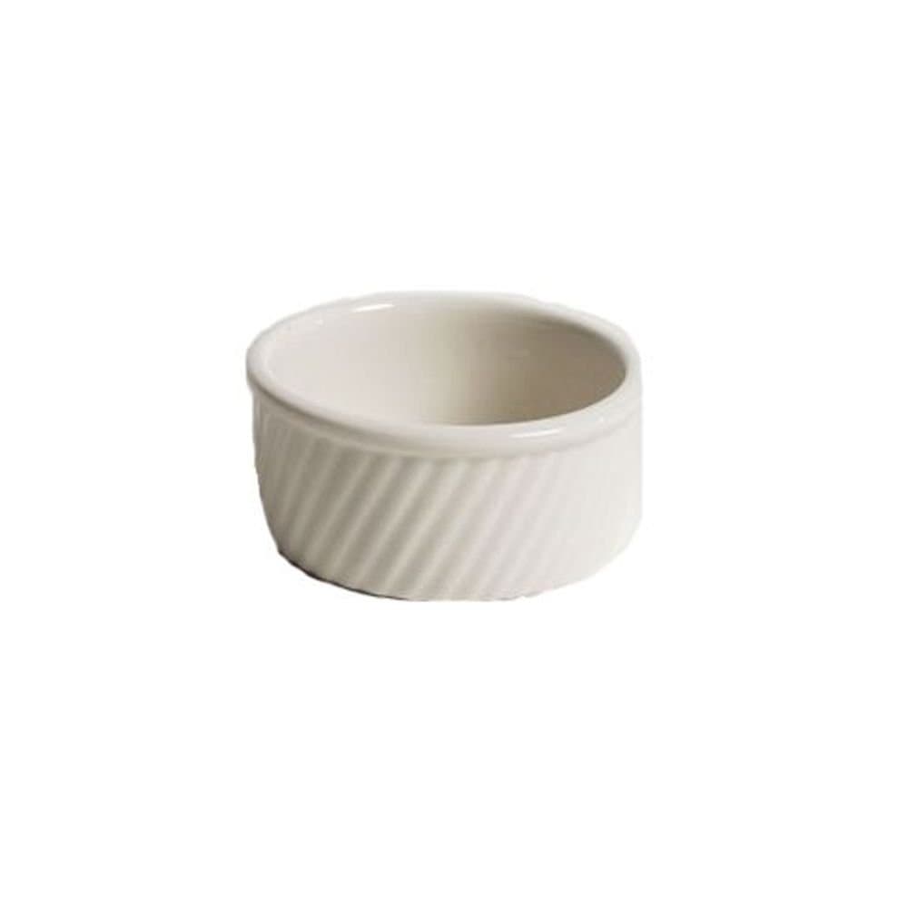 498-WH White 8 Oz. Round Souffle Dish - 24 / CS