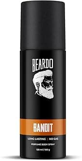 BeardoPerfume Body Spray for men - BANDIT, 120ml | Long Lasting No Gas Deo For Men | Bergamot, Oakmoss, Tonka Bean Notes Deodorant for Men | Gift for men | Gift For Brother | Gift For Friends