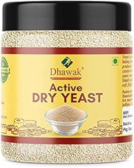 Dhawak Active Dry Yeast Powder 250 gms |Best Used for Baking, Bread, Cake, Pizza Making and Dough [Jar Pack]