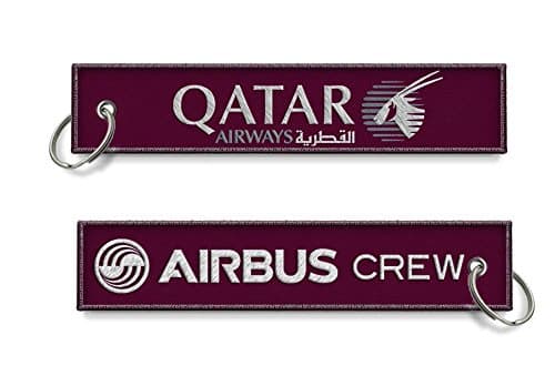 Qatar Airways Airbus Crew Baggage Keyring