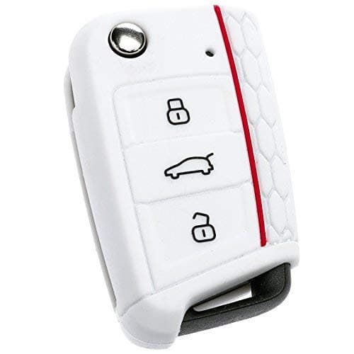 Seat Leon 5F · SC · ST · Key Cover Car Key Case, Cover, Car Key Fob, Folding Key PREMIUM, White