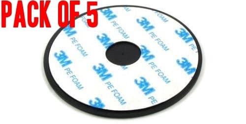 Pack of 5 3M Adhesive Disc Dashboard Mounting for Magellan, Garmin, Tomtom, IPHONE, ANDROID GPS 2.75 in or 70mm with 3M adhesive