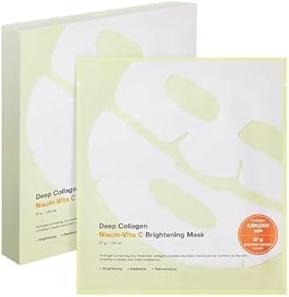 SUNGBOON EDITOR Deep Collagen Niacin-Vita C Night Mask 37Gx4Ea Real Collagen Face Mask with Niacinamide and Vitamin C Real Collagen 2,160,000 Pb Korean Crystal Skin