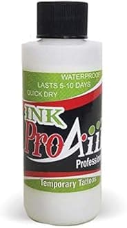 Body Paint - ProAiir Temporary Tattoo Ink - 4.2 oz (120ml) White