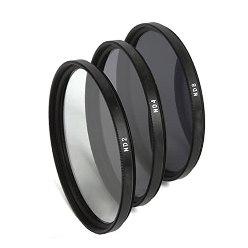 77MM (ND2+ND4+ND8) 3 Pieces Kit, Neutral Density Professional Filters For Canon Digital EOS Rebel SL1 (100D), T5i (700D), T4i (650D), T3i (600D), T2i (550D), XS (1000D), XTI (400D), 1D C, 70D, 60D, 5D, 1D X, 1D, 5D Mark 2, 5D Mark 3, 7D, 6D And Any Other DSLR Camera with 77MM Lens