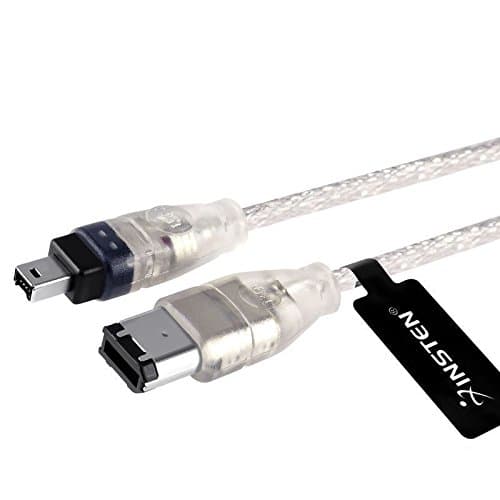Durpower 3FT Firewire iLink 6-4 Pin DV Video Cable/Cord/Lead Compatible with Sony DCR-TRV330 DCR-TRV20/e