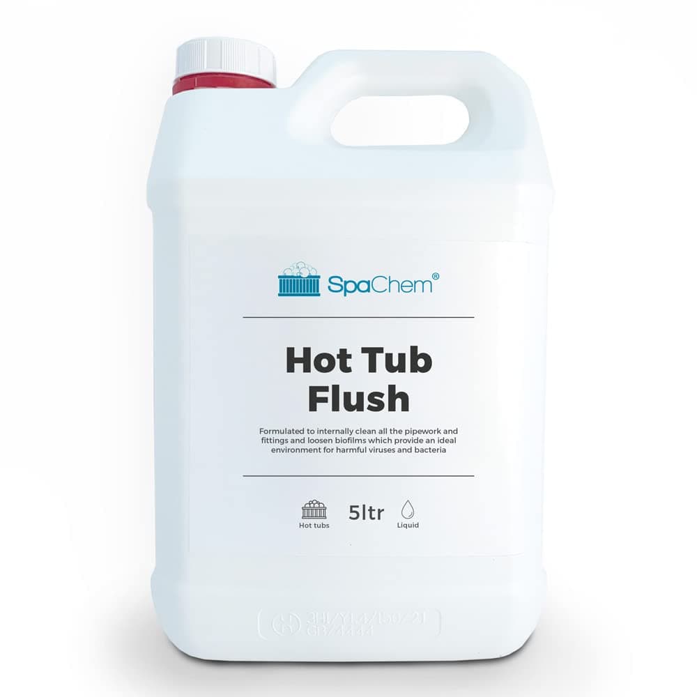 Spa Hot Tub System Flush 5ltr, Hot Tub Pipe Flush Cleaner - breaks down and removes biofilm build up, dirt, oils, unpleasant smells from your internal hot tub pipes.