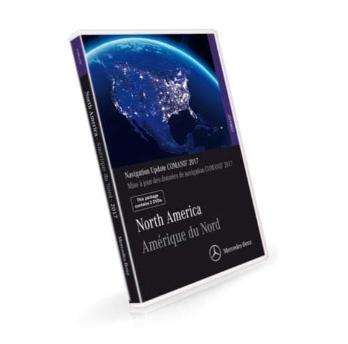 Latest Mercedes Benz 2017 NTG4 Navigation DVD Map Update North America V17 W204