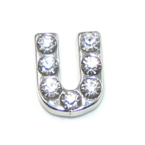 Jewelry Monster Crystal "U" for Floating Charm Lockets