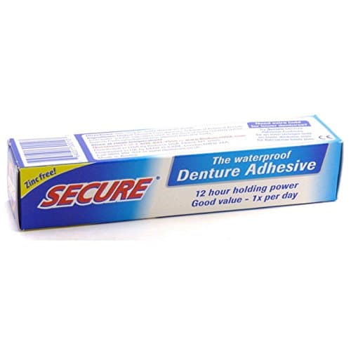 Pack of 6 x SECURE Denture Adhesive - 1.4 oz