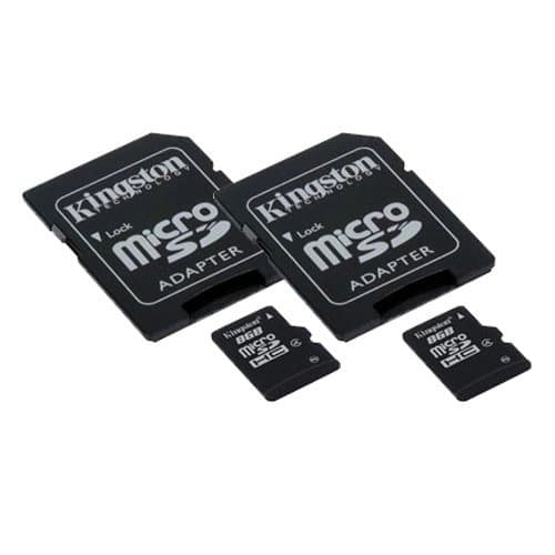 Samsung PL120 Digital Camera Memory Card 2 x 8GB microSDHC Memory Card with SD Adapter (2 Pack)