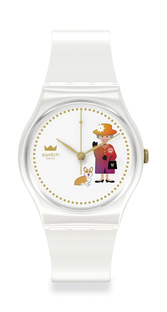 Swatch How Majestic, White, Standard Watch