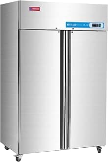 - WESTLAKE 48" W Commercial Refrigerator 2 door 2 Section Stainless Steel Reach in Solid door Upright Fan Cooling 36 Cu.ft Cooler for Restuarant, Bar, Shop, etc