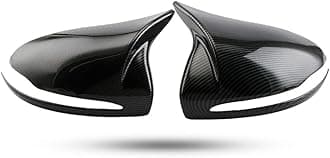 New Protective M3-Style Mirror Cover Stickers 2PCS Compatible with Mercedes Benz C-Class Sedan W205 2015-2020 C180 C200 C220 C250 C300 C350 (Carbon Look)