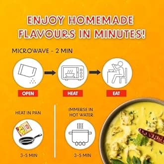 Kadhi Pakora | Ready To Eat | 300 Grams | Servings for two | Instant Indian Food | Travel Friendly Food | No Preservatives (Pack of 2)