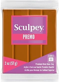 Sculpey Premo Light-Weight Professional Crafting Clay, Raw Sienna