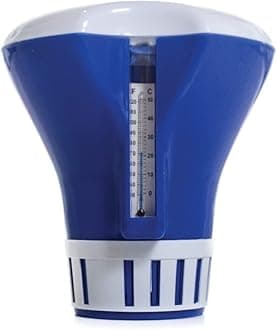 MILLIARD Chlorine Floater, Floating Chlorine Dispenser with Thermometer