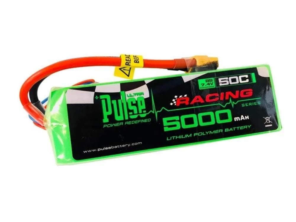 Pulse 5000mah 50C Soft Case 7.4V 2S LiPo Battery - XT60 Connector