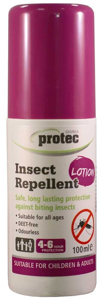 Protec Insect Repellent Lotion. Safe, Effective & DEET Free. by Gurkha Protec, UK.