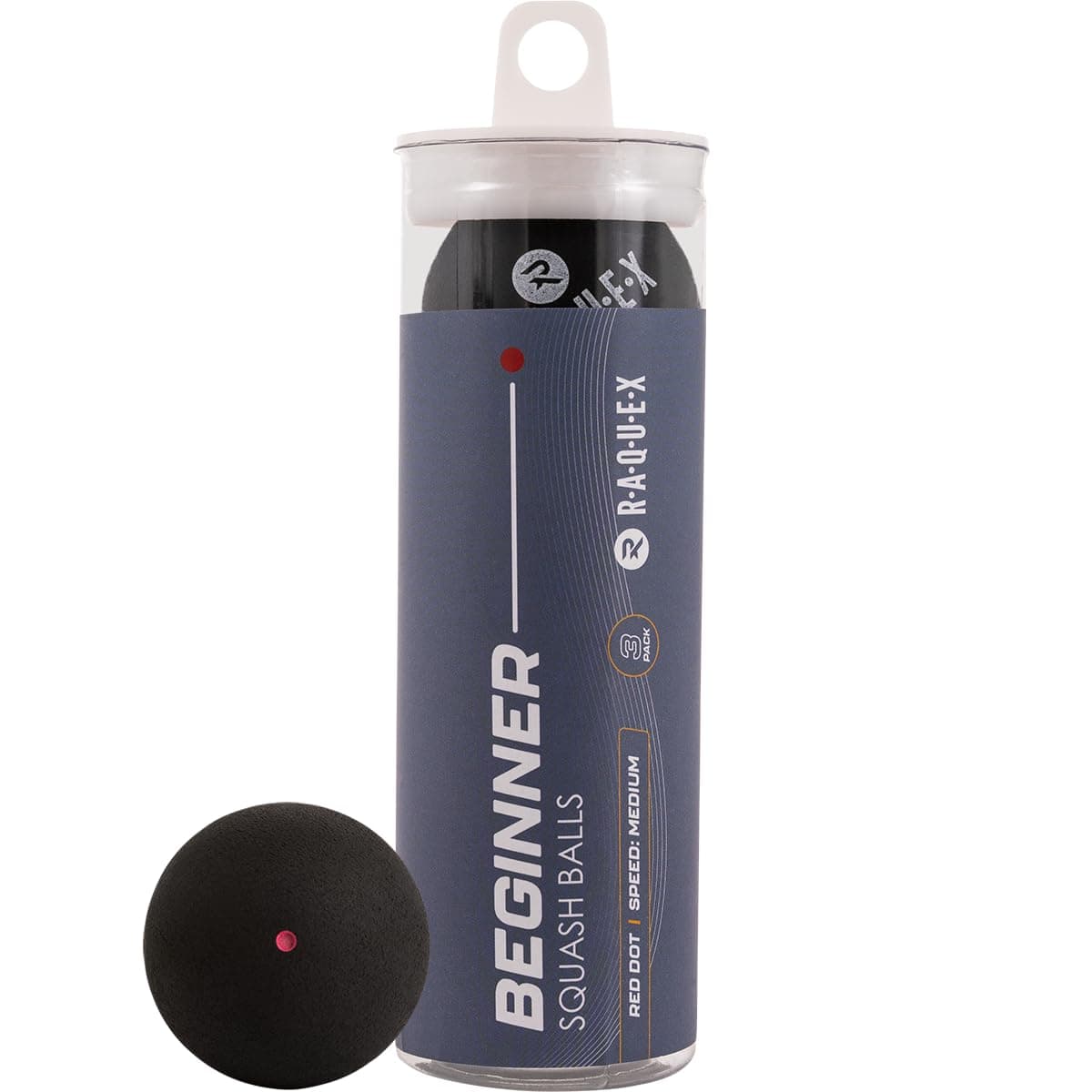 Squash Balls (3, 6 or 12 Balls) - 4x Speed Options: Elite Double Yellow Dot, Intermediate Yellow, Beginner Red, Junior Blue