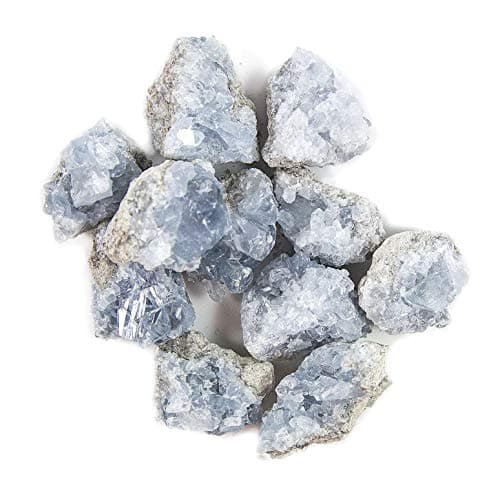Beverly Oaks A-Grade Celestite Crystals - Celestine Crystal Cluster - One (1) Celestite Geode for Meditation, Gridding, Home Decor and Crystals for Healing