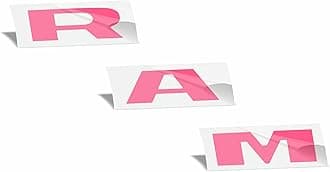 RAM Grille Emblem Overlay Decal Stickers 2025-2026 Ram 1500 (Color: Hot Pink)