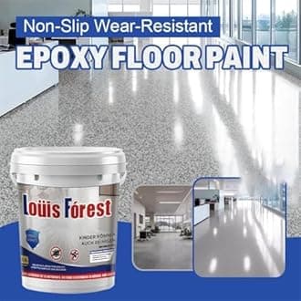 Generic High-Gloss Marble Effect Epoxy Floor Coating, 10KG, Waterproof, Non-Slip, Quick-Dry, Self-Leveling, Concrete, Tiles, Marble, Indoor/Outdoor