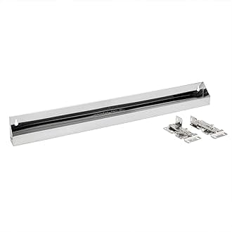 Rev-A-Shelf 28" Slim Tip-Out Sink Tray for Kitchen and Bathroom Base Cabinets, Large Pull Out Stainless Steel Storage Organizer, Silver, 6541-28-52