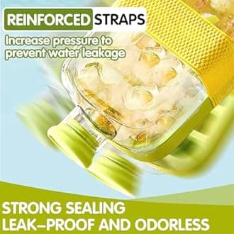 Ice Cube Bottle, cool summer ice bottle cup, 2 in 1 Touch-Free Ice Cube Tray Water Bottle with Lid and Bin, Easy Press to Release Vertical Ice Cube Tray with Lid for Freezer (Green 800ml)