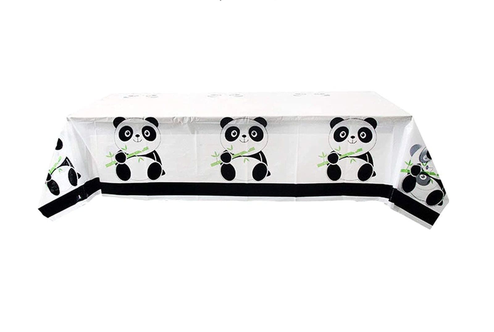 LYT Panda Tablecloth Birthday Table Cloth Panda Theme Table Cover Plastic Table Cover for Birthday Party Baby Shower Panda Theme Party Supplies