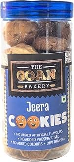 The Goan Bakery Jeera Cookies - 150g | Flavorful Cumin Crunch | Traditional Indian Savory Snack
