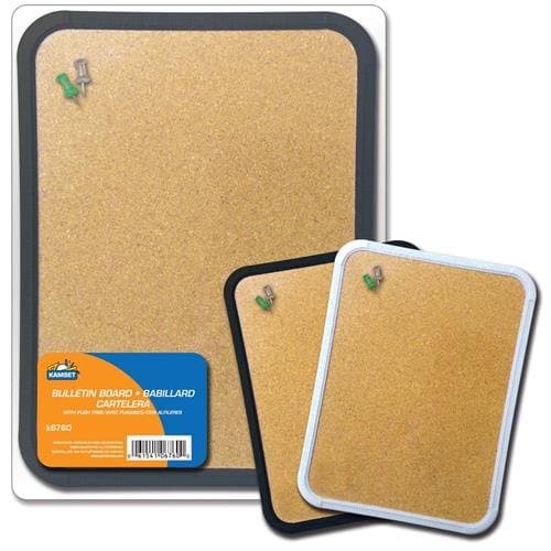 Kamset Bulletin Board 8.5" X 11" - Frame is White or Black