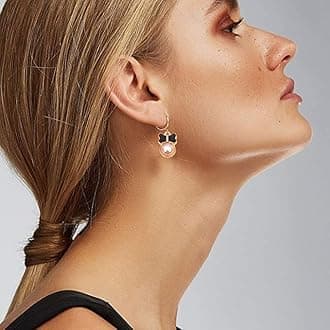 1 Set 31pcs DIY Mixed Assorted Gold Plated Enamel Charm Unicorn Flower Dress Fish Shell Moon Star Animals Pendant DIY for Necklace Bracelet Jewelry Making and Crafting Charms (Black)