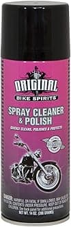 Original Bike Spirits Spray Cleaner and Polish - 14 Ounce - 1039615 - The Ultimate Motorcycle Cleaner in a Can to Make Any Vehicle Shine, Cleans, Polishes and Protects