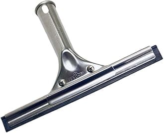 Professional Stainless Steel Heavy-Duty Squeegee, 8"
