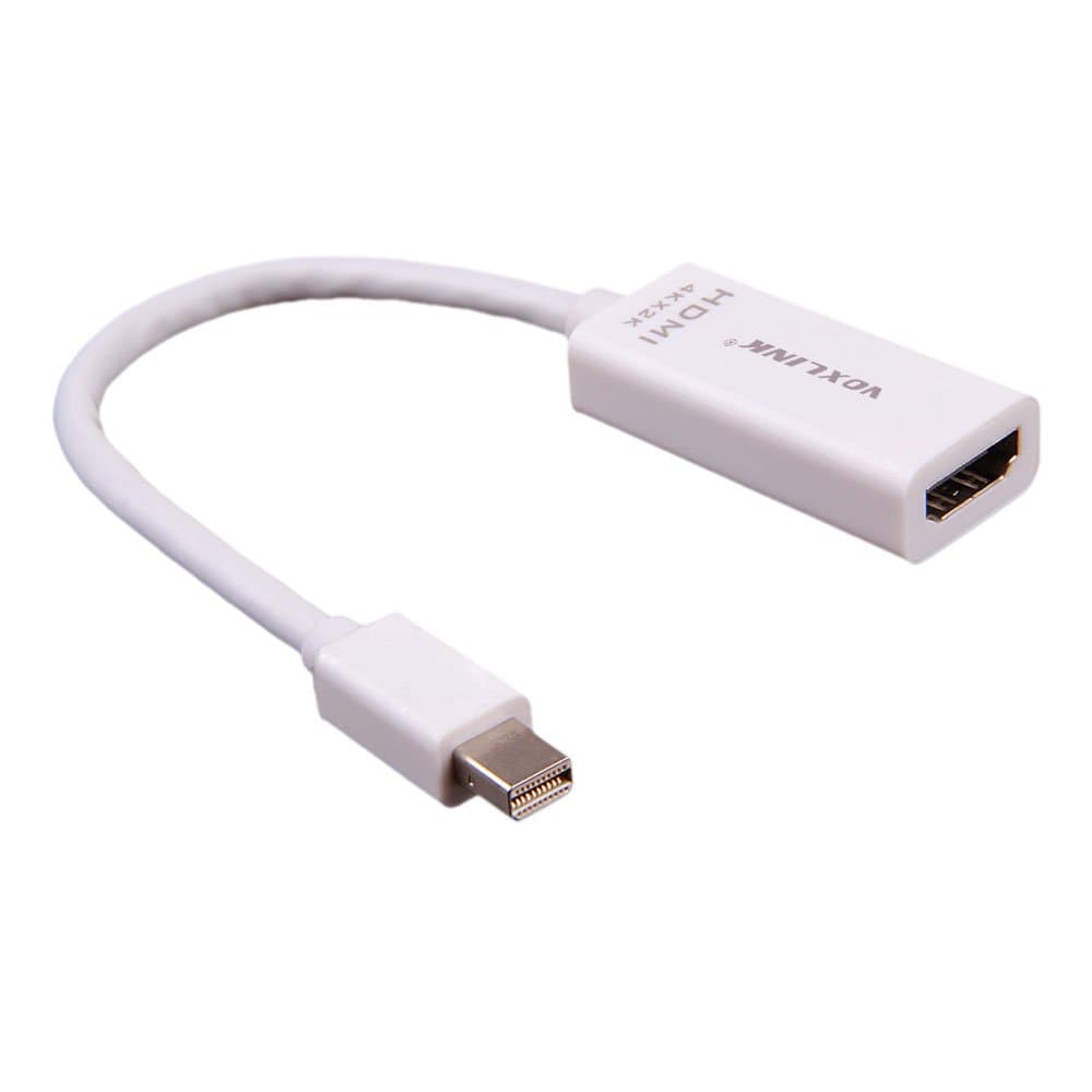 Thunderbolt Mini Display Port DP to HDMI Adapter. Audio Video HDTV Cable Converter