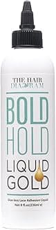 - The Hair Diagram - Bold Hold Liquid Gold - Glueless Lace Gel - Temporary Hold for Wigs and Hair Systems - Styling Agent for Baby Hairs - Non Toxic - Aerosol & Alcohol Free - Water Based Formula - 8oz